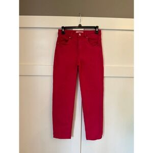 Risen hot pink straight leg denim size 1/25‎